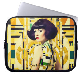 Capa Para Notebook Beleza retrô dos anos 60 Geométrica placa de moda 