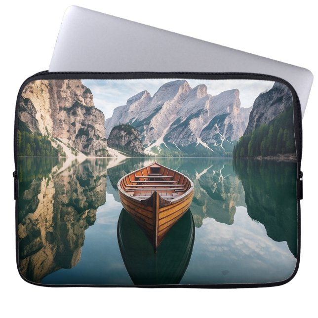 Capa Para Notebook Belo dia nas montanhas (Frente)