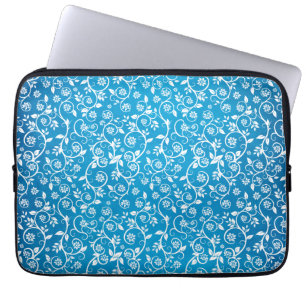 Capa Para Notebook Belo Padrão Geométrico Azul