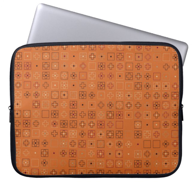 Capa Para Notebook Belo padrão geométrico design, arte, (Frente)