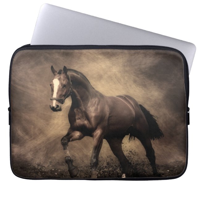 Capa Para Notebook Belo travesseiro decorativo marrom (Frente)