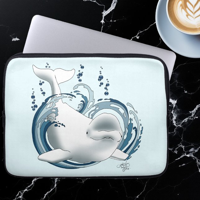 Capa Para Notebook Beluga Whale Blue (Criador carregado)