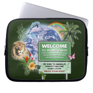 Capa Para Notebook Bem-vindo ao Planeta Terra