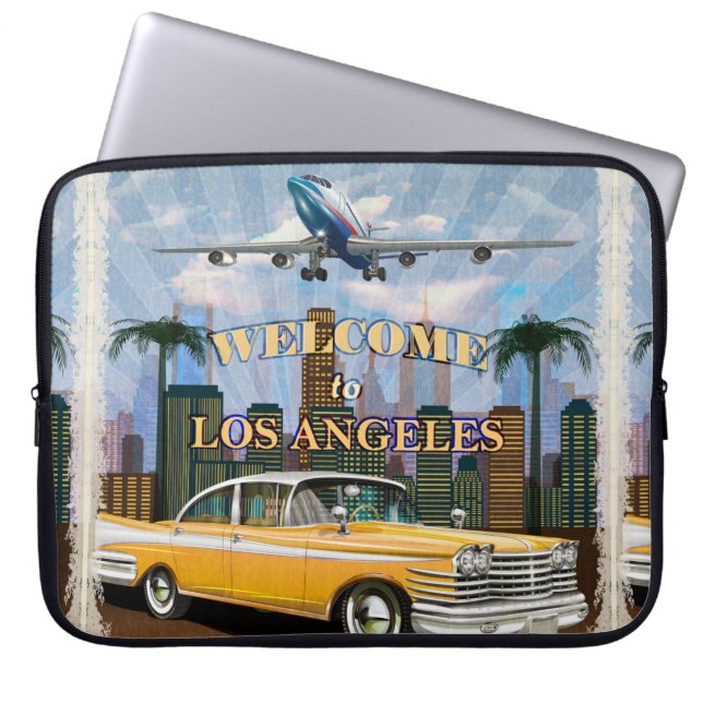 Capa Para Notebook Bem-vindos à poster de Los Angeles. (Frente)