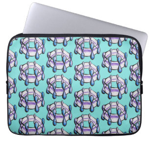 Capa Para Notebook Benzene Molecule Art — Padrão de Química Orgânica