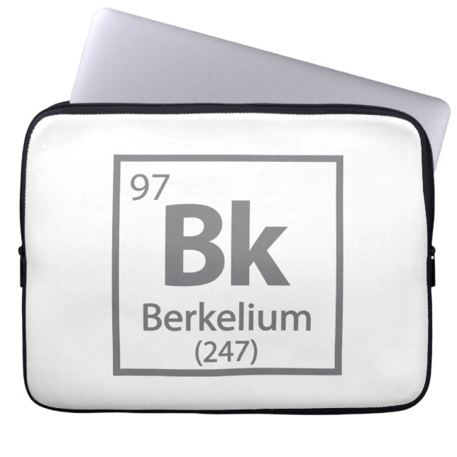 Capa Para Notebook Berkelium - Mesa periódica da ciência de Berkeley (Frente)
