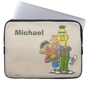 Capa Para Notebook Bert e Ernie Estilo Clássico Adicione seu Nome