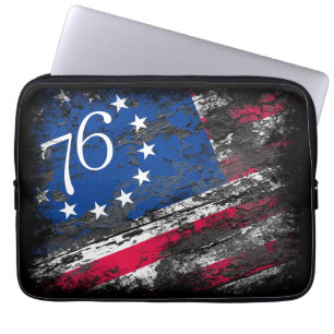 Capa Para Notebook Betsy Ross Flag 1776 Patriótico 4 de julho