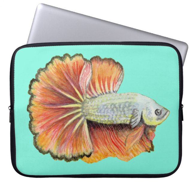 Capa Para Notebook Betta Fish Bolsa de laptop (Frente)