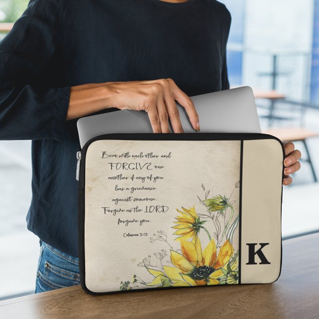 Capa Para Notebook Bíblia Verso Bolsa de laptop Monograma (Criador carregado)