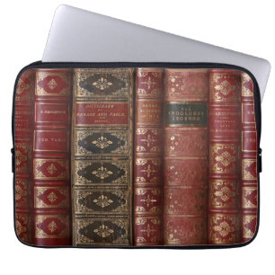 Capa Para Notebook Biblioteca de Livros Muito Antigos