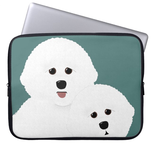 Capa Para Notebook Bichon Frise Bolsa de laptop (Frente)