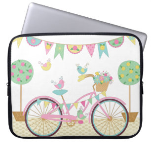 Capa Para Notebook Bicicleta Cor-de-Rosa