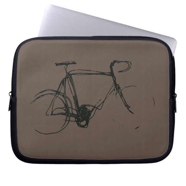 Capa Para Notebook Bicicleta de estrada Sketch (Frente)