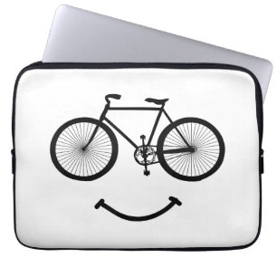 Capa Para Notebook Bicicleta e Andando de bicicleta de T-Shirt Blac
