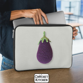 Capa Para Notebook Bicicleta Mínima de Crochet Purple