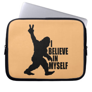 Capa Para Notebook Bigfoot Engraçado - Eu Acredito Em Mim Mesmo