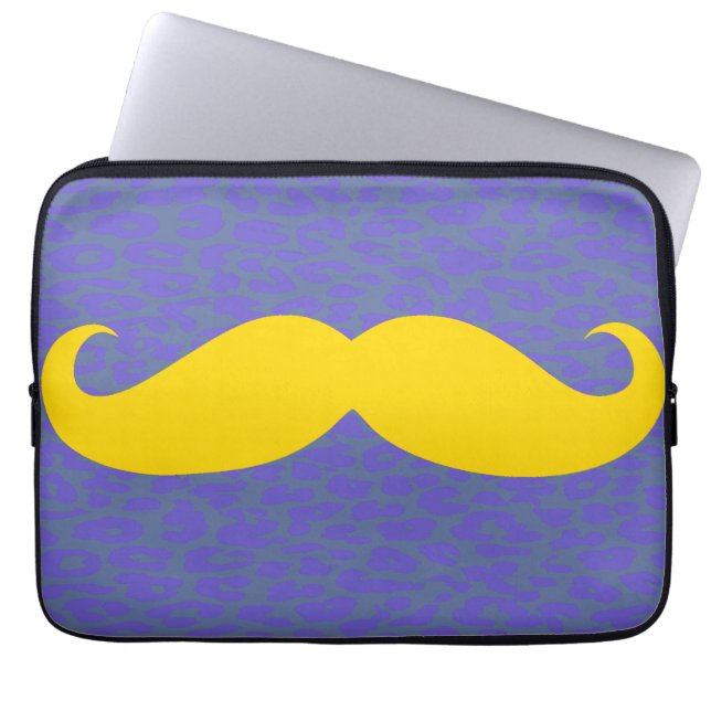 Capa Para Notebook bigode amarelo (Frente)