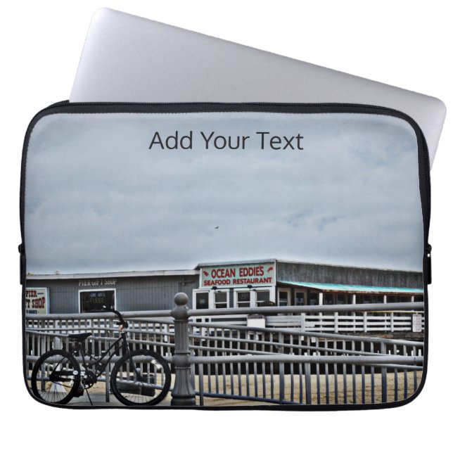 Capa Para Notebook Bike On The Boardwalk de Shirley Taylor (Frente)