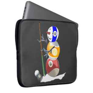 Capa Para Notebook Billiard Ball Snowman