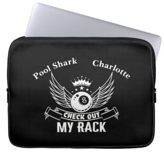 Capa Para Notebook Billiards dizendo com asas e Design de coroa