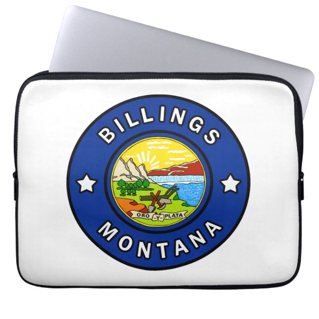 Capa Para Notebook Billings Montana (Frente)