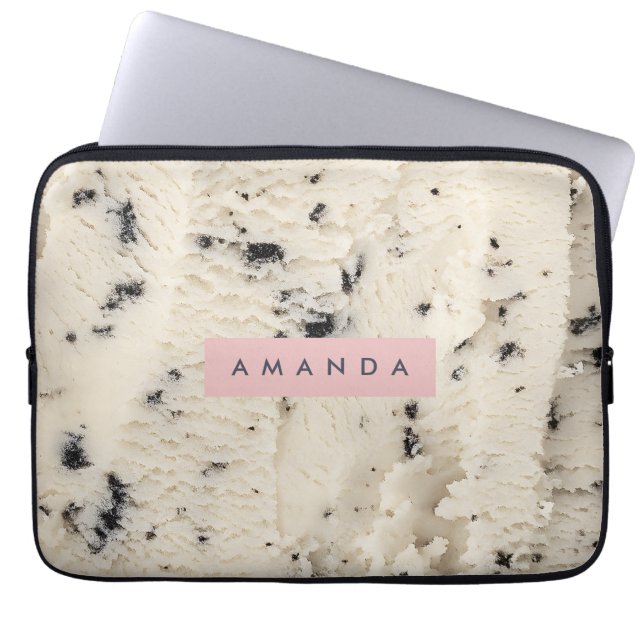 Capa Para Notebook Biscoito Personalizado com Padrão de Cookies e Cre (Frente)