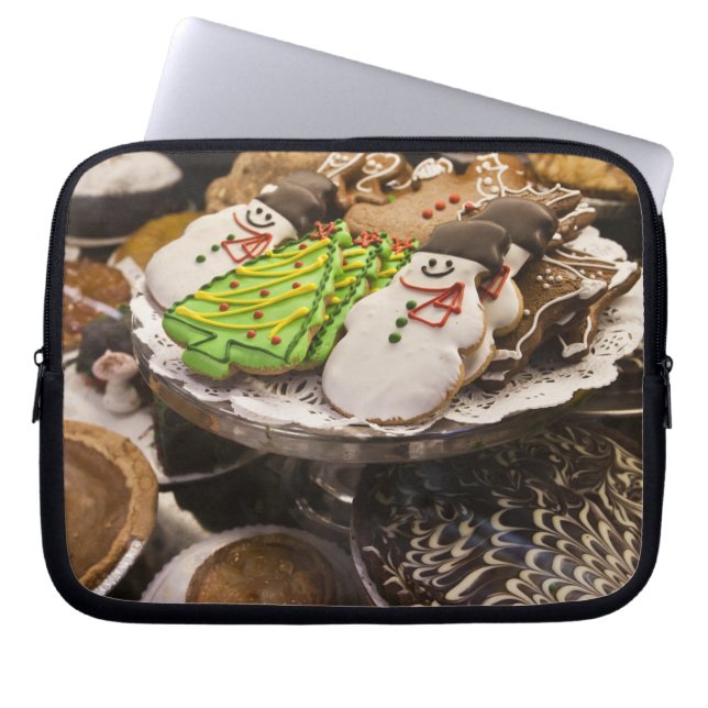 Capa Para Notebook Biscoitos do Natal na exposição em uma Nova Iorque (Frente)