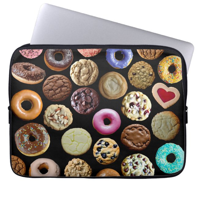 Capa Para Notebook Biscoitos e Donuts (Frente)