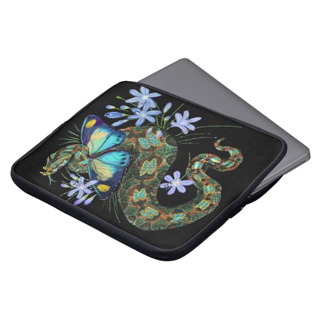 Capa Para Notebook Bitis Nasicornis Borboleta Viper (Frente Topo)