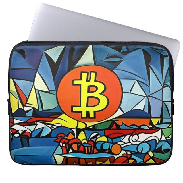 Capa Para Notebook Bitmoney Art (Frente)