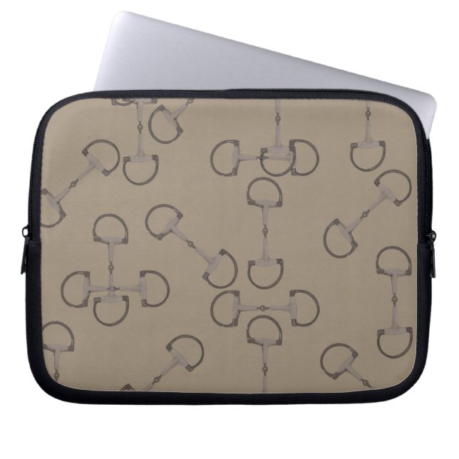 Capa Para Notebook Bits de Cavalo Equestre (Frente)