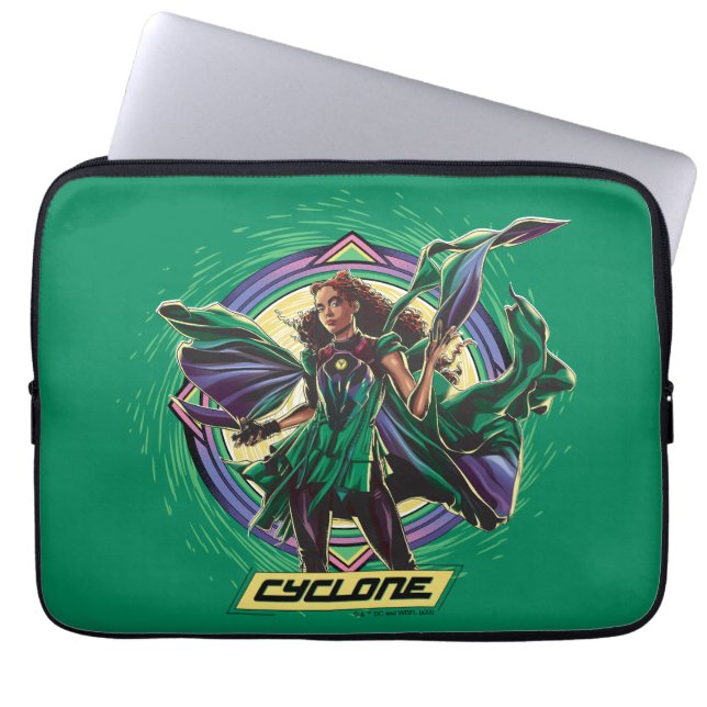 Capa Para Notebook Black Adam | Gráfico de Caráter Ciclone (Frente)