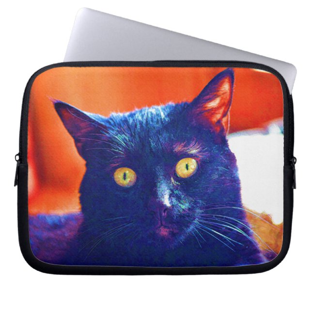 Capa Para Notebook Black Cat Lucky Felice Art (Frente)