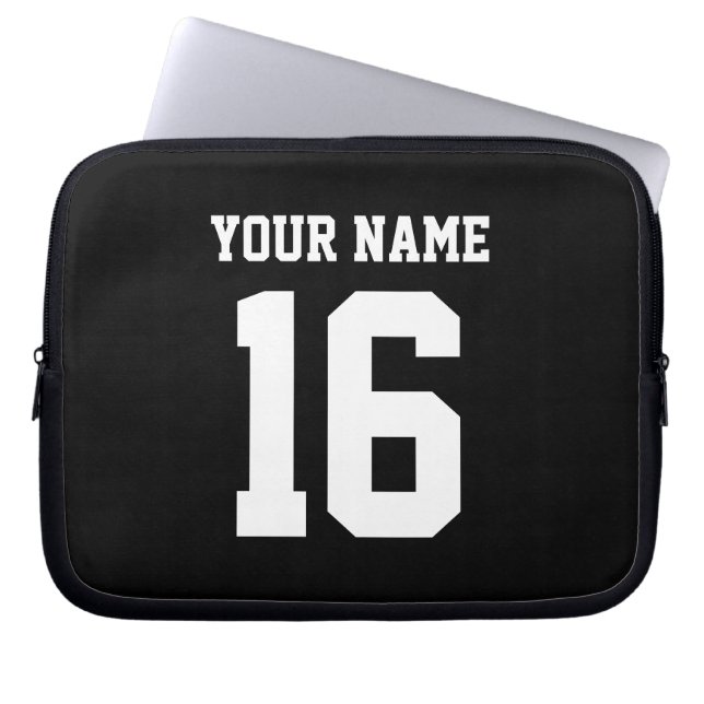 Capa Para Notebook Black Sporty Team Jersey (Frente)