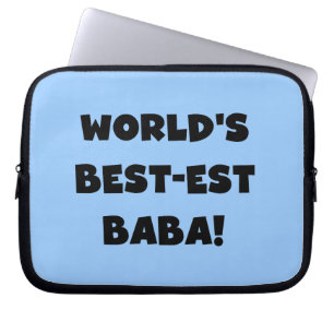 Capa Para Notebook Black Text Best Baba T-shirts e presentes