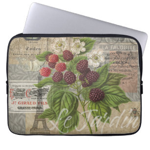 Capa Para Notebook Blackberry Floral Garden Fllower Butfly Art