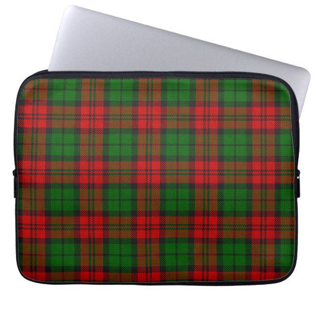 Capa Para Notebook Blackwatch Campbell Tartan Red Green Xadrez (Frente)