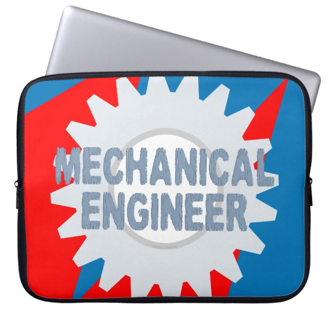 Capa Para Notebook Bloco de cor do Engenheiro mecânico (Frente)