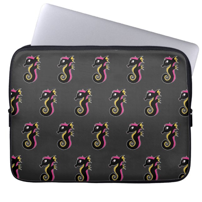 Capa Para Notebook Blooming Neon Seacavalo (Frente)
