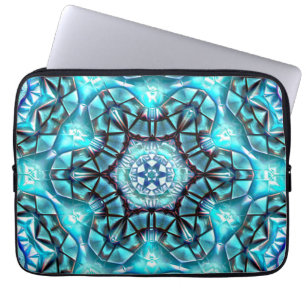 Capa Para Notebook Bloqueio em azul majestoso escovado com fio queima
