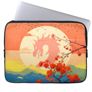 CAPA PARA NOTEBOOK BLOSSOM NATURE MOUNTAIN DRAGON