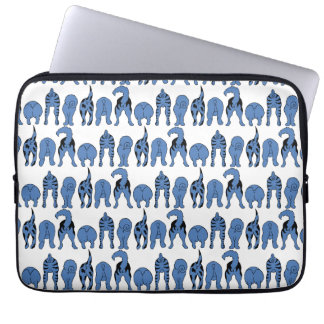 Capa Para Notebook Blue Dog Butts Pattern