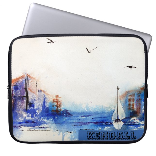 Capa Para Notebook Blue Misty Morning (Frente)