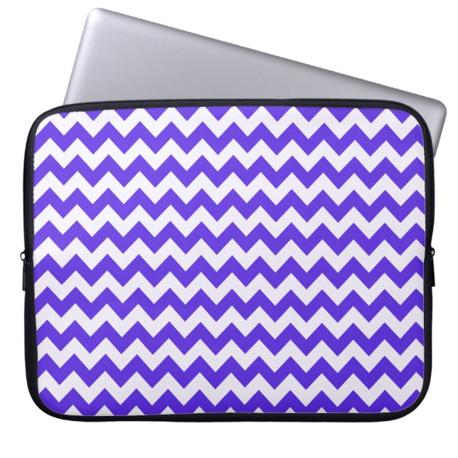 Capa Para Notebook Blue Violet Chevron (Frente)