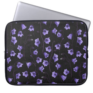 Capa Para Notebook Bluebells à meia-noite, Harebeldes, Flores