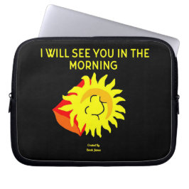 Capa Para Notebook Boa Bolsa de laptop Noite de Neoprene Sun