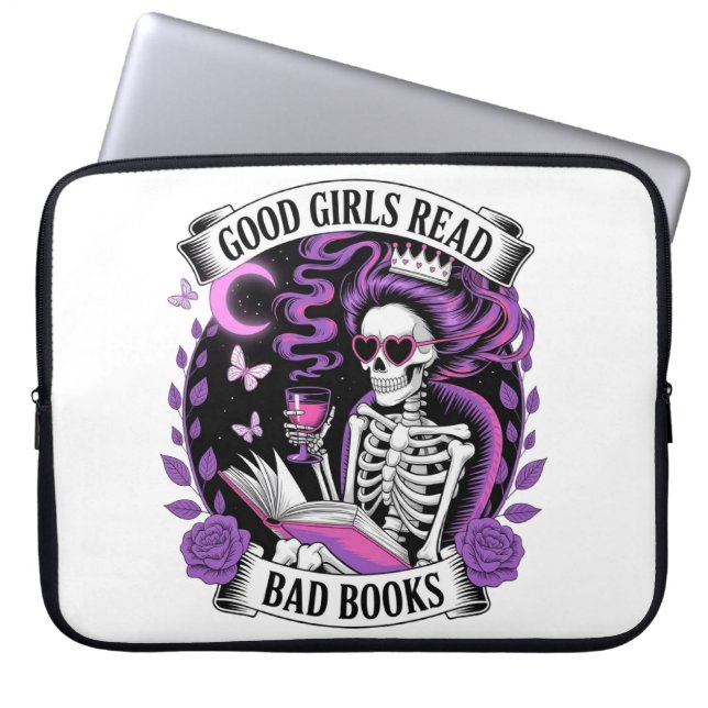 Capa Para Notebook Boas Meninas Lem Livros Ruins (Frente)