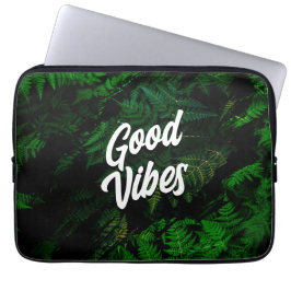 Capa Para Notebook Boas Vibes Design de Folha Tropical