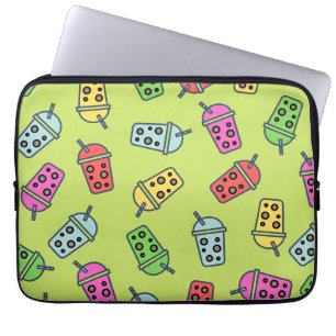 Capa Para Notebook Boba Bubble Tea Pattern